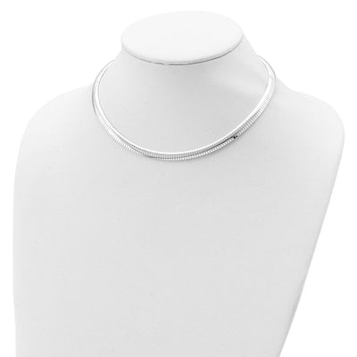 Sterling Silver Cubetto Necklace, 16 x 6mm