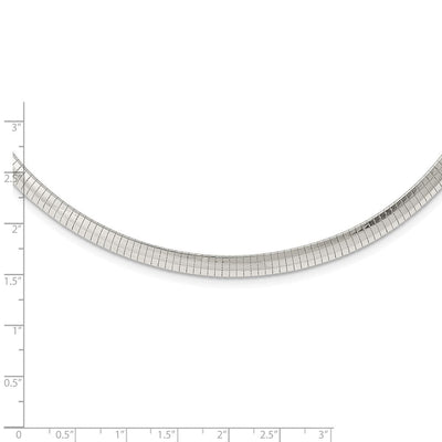 Sterling Silver Cubetto Necklace, 16 x 6mm