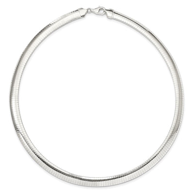 Sterling Silver Cubetto Necklace, 16 x 8mm