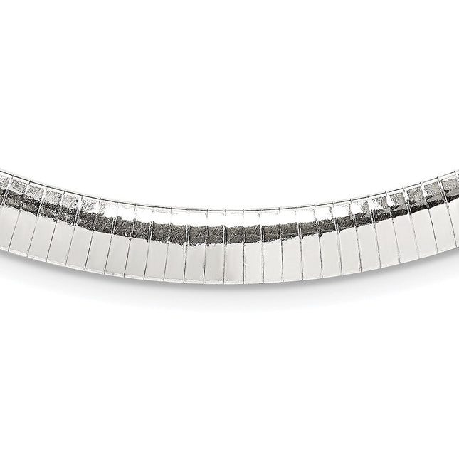 Sterling Silver Cubetto Necklace, 16 x 8mm