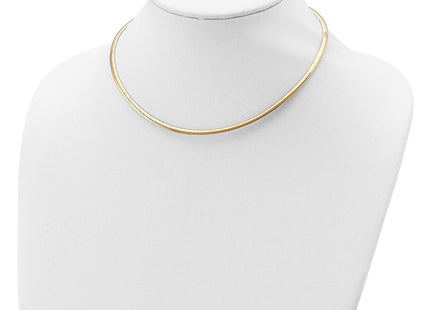 Sterling Silver Flash Gold-plated Reversible Cubetto Chain (Style QUF45-16)