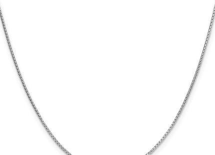 Sterling silver box link chain, alternate view