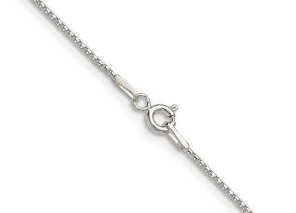 Sterling silver box link chain, another view