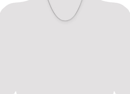 Sterling Silver Rhodium-plated Diamond-cut Round Box Chain (Style QVX019R-18)