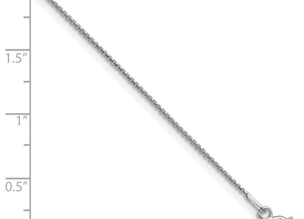 Sterling silver box link chain, alternate view