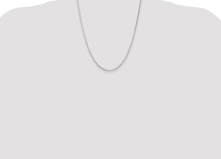 Sterling Silver . Diamond-cut Round Box Chain w/2in ext.