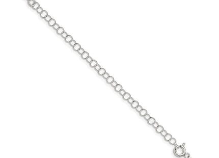 Sterling Silver Diamond-cut Round Box Chain w/4in ext. (Style QVX028E-22)