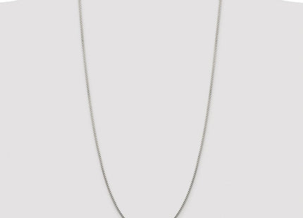 Sterling Silver Rhodium-plated Diamond-cut Round Box Chain (Style QVX035R-30)