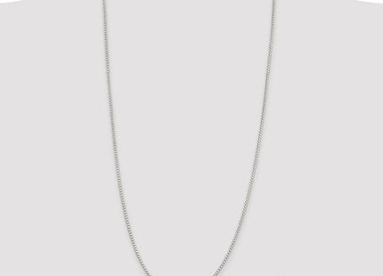 Sterling Silver Rhodium-plated Diamond-cut Round Box Chain (Style QVX040R-30)