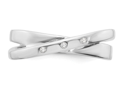 Sterling silver diamond ring, additional view