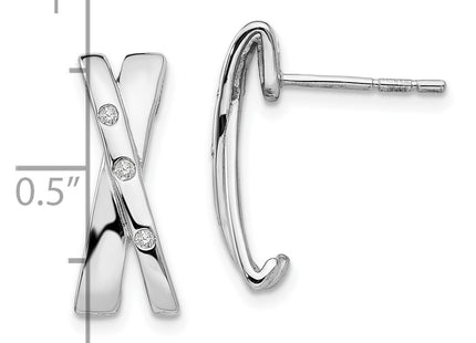 Sterling Silver Earrings Style QW169 - Classique Jewelry Inc.