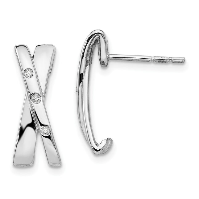Sterling Silver Earrings Style QW169 - Classique Jewelry Inc.
