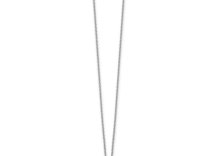 Sterling silver diamond cross necklace, alternate view