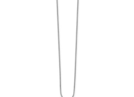 Sterling silver diamond circle necklace, alternate view