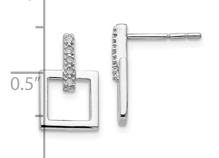 Sterling Silver Earrings Style QW203 - Classique Jewelry Inc.