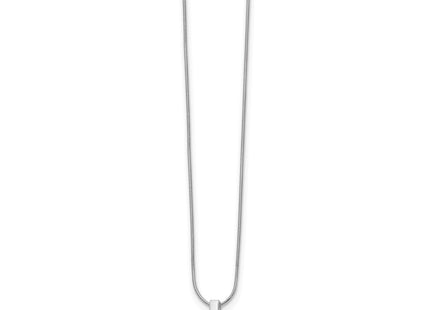 Sterling silver diamond necklace, alternate view