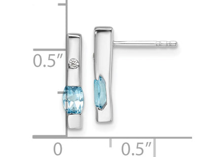 Sterling Silver Earrings Style QW210BT - Classique Jewelry Inc.