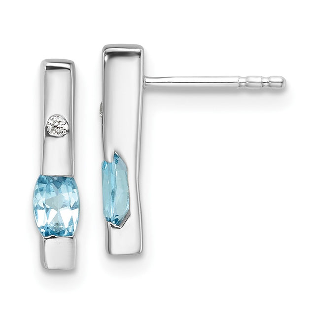 Sterling Silver Earrings Style QW210BT - Classique Jewelry Inc.