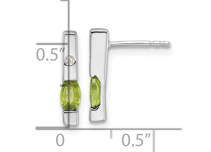 Sterling Silver Earrings Style QW210PE - Classique Jewelry Inc.