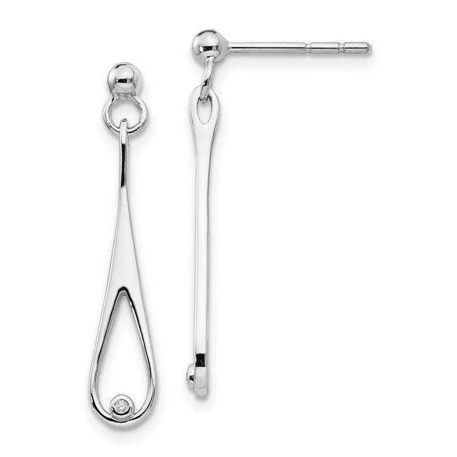 Sterling Silver Earrings Style QW250 - Classique Jewelry Inc.