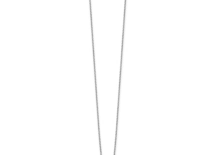 Sterling silver diamond heart necklace, alternate view