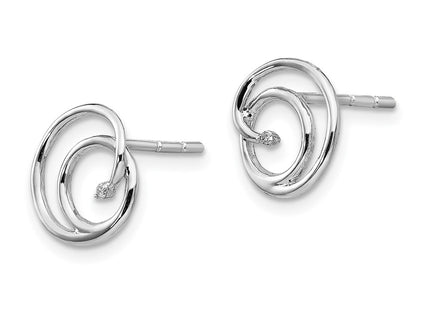 Sterling Silver Earrings Style QW317 - Classique Jewelry Inc.