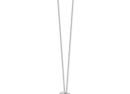Sterling silver diamond circle necklace, alternate view