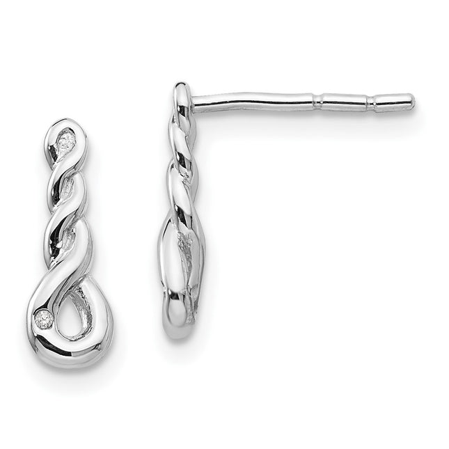 Sterling Silver Earrings Style QW323 - Classique Jewelry Inc.
