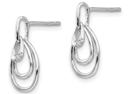 Sterling Silver Earrings Style QW331 - Classique Jewelry Inc.