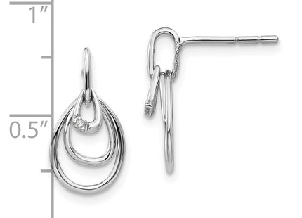 Sterling Silver Earrings Style QW331 - Classique Jewelry Inc.
