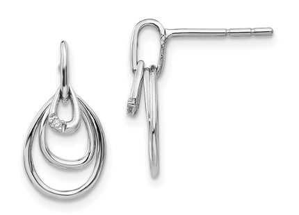 Sterling Silver Earrings Style QW331 - Classique Jewelry Inc.