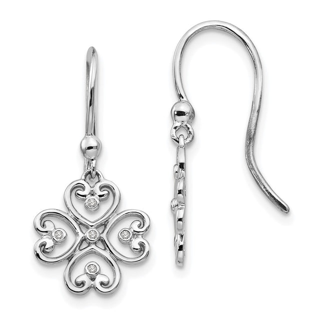 Sterling Silver Earrings Style QW338 - Classique Jewelry Inc.