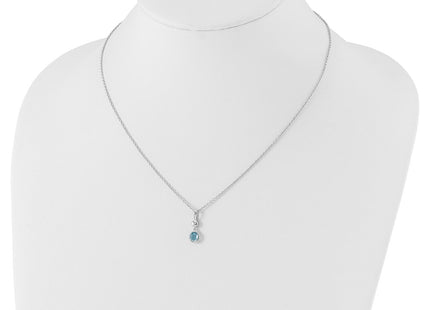 Sterling silver diamond necklace, further view