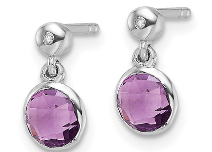 Sterling Silver Earrings Style QW360AM - Classique Jewelry Inc.