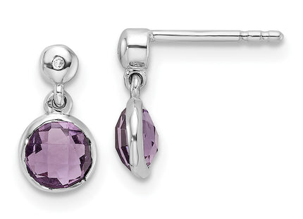 Sterling Silver Earrings Style QW360AM - Classique Jewelry Inc.