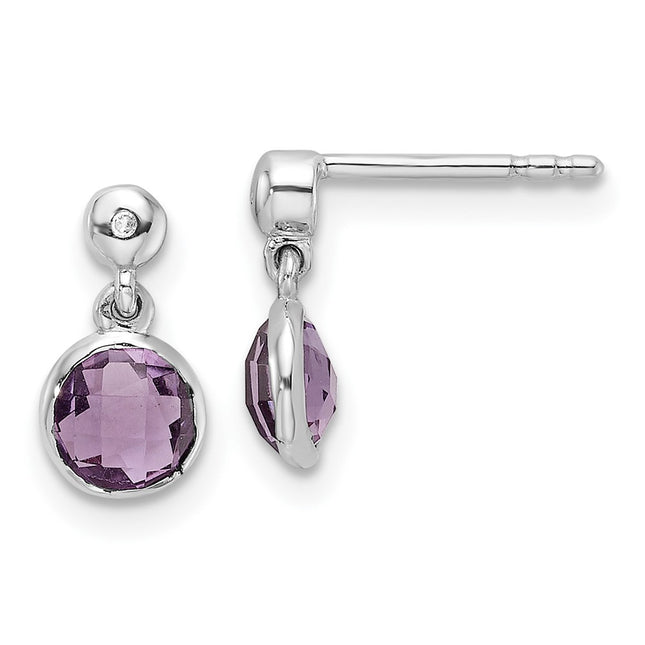 Sterling Silver Earrings Style QW360AM - Classique Jewelry Inc.