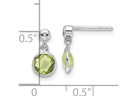 Sterling Silver Earrings Style QW360PE - Classique Jewelry Inc.