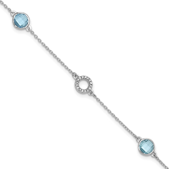 Sterling Silver Bracelets Style QW361 - Classique Jewelry Inc.