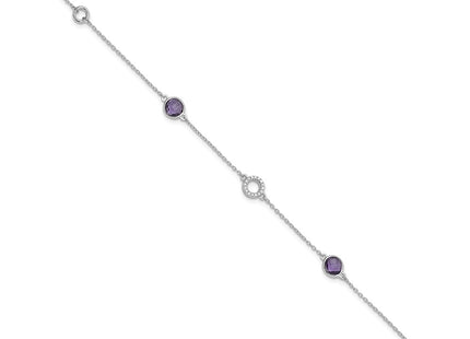 Sterling Silver Bracelets Style QW361AM - Classique Jewelry Inc.