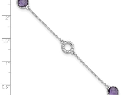 Sterling Silver Bracelets Style QW361AM - Classique Jewelry Inc.