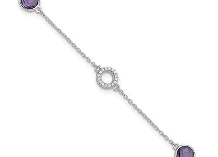 Sterling Silver Bracelets Style QW361AM - Classique Jewelry Inc.