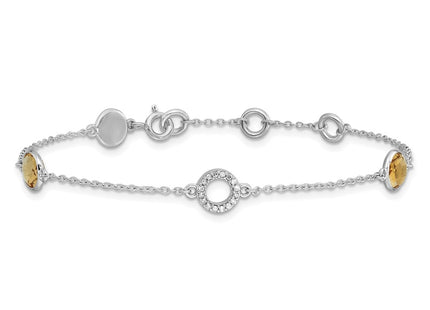 Sterling Silver Bracelets Style QW361CI - Classique Jewelry Inc.