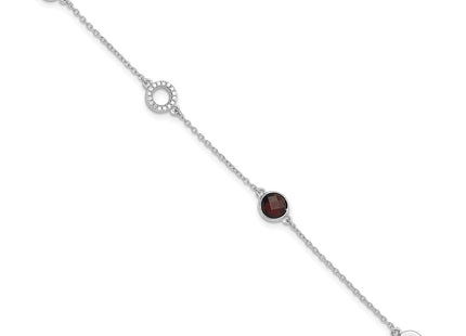 Sterling Silver Bracelets Style QW361CIGA - Classique Jewelry Inc.