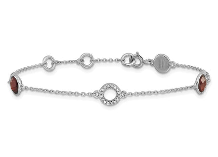 Sterling Silver Bracelets Style QW361GA - Classique Jewelry Inc.