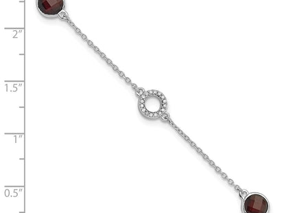 Sterling Silver Bracelets Style QW361GA - Classique Jewelry Inc.