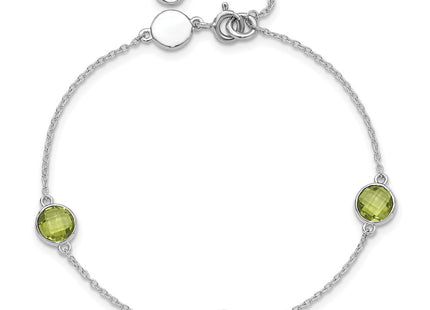 Sterling Silver Bracelets Style QW361PE - Classique Jewelry Inc.