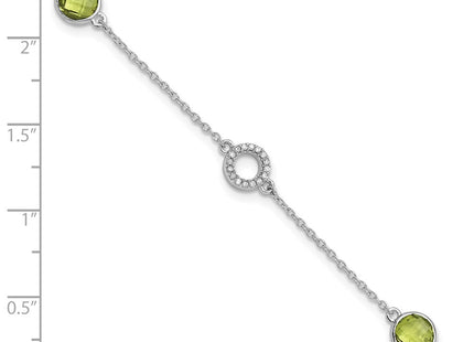 Sterling Silver Bracelets Style QW361PE - Classique Jewelry Inc.
