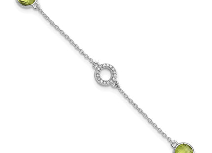 Sterling Silver Bracelets Style QW361PE - Classique Jewelry Inc.