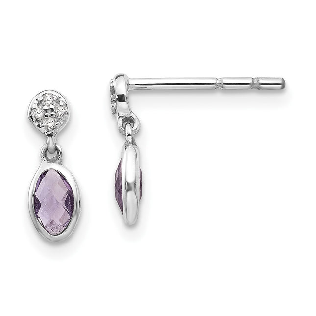 Sterling Silver Earrings Style QW367 - Classique Jewelry Inc.