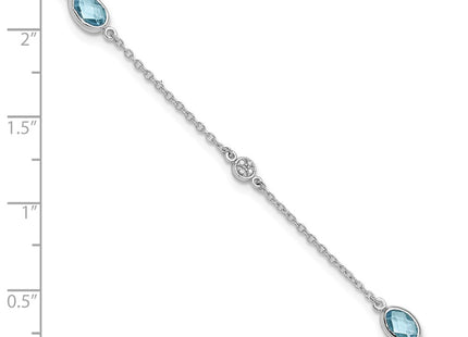 Sterling Silver Bracelets Style QW368BT - Classique Jewelry Inc.